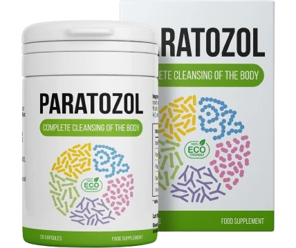 Confezione Paratozol: rimedio naturale per eliminare i parassiti dall'organismo.